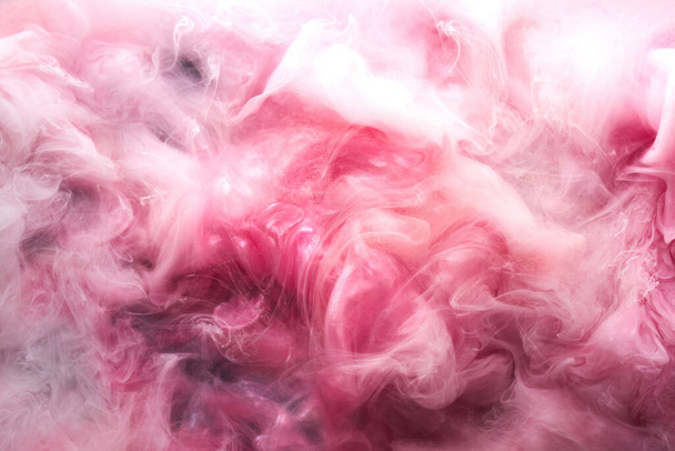 Pink abstract background, luxury smoke, acrylic paint underwater explosion, cosmic swirling ink - Foto, Imagen