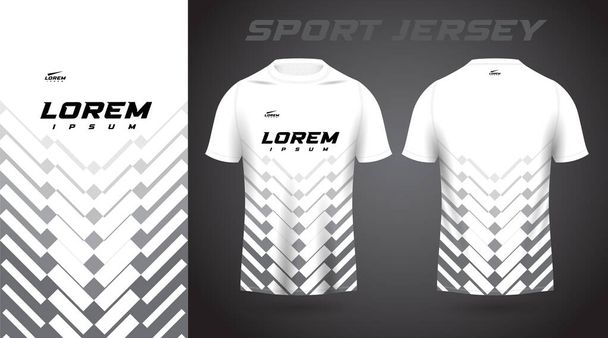 t-shirt bianca sport jersey design - Vettoriali, immagini