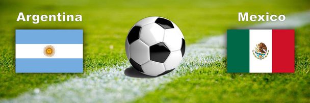 Мяч ЧМ-2022 Мбаппе против Мбаппе - Фото, изображение
