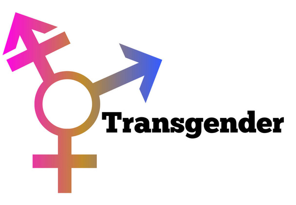 A Transgender Sexual Orientation Icon Symbol Shape Sign Logo Weboldal Nem Szexuális Koncepció Weboldal Gombtervezés Piktogramok Felhasználói felület Art Illusztráció Infografika - Fotó, kép