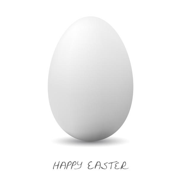 Feliz Pascua - Huevo blanco claro
 - Vector, imagen