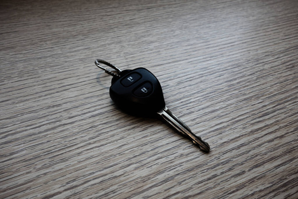 "Old Car key on wood table. " - Fotó, kép