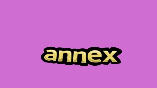Pink screen animation video written ANNEX - Footage, Video