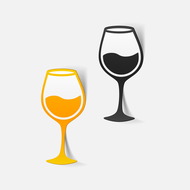 Weinglas-Ikone - Vektor, Bild