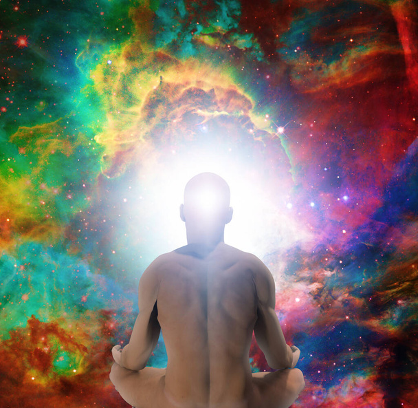 абстрактне 3d рендерингове мистецтво. духовність і людська Медитація
  - Фото, зображення