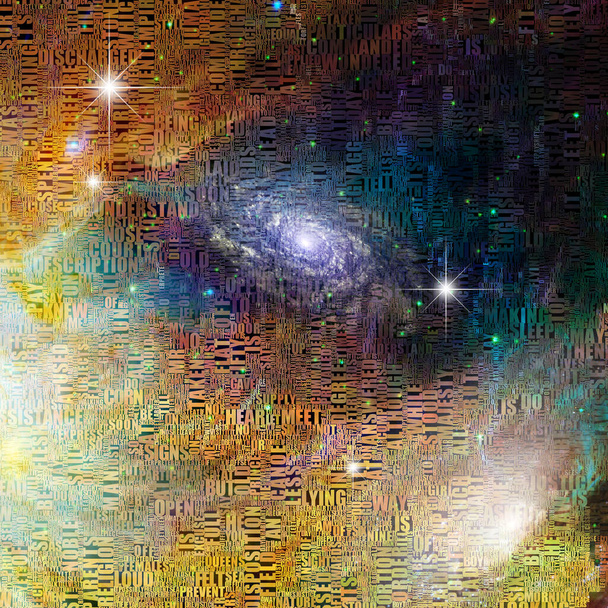 Galassia vivida, illustrazione concettuale astratta - Foto, immagini