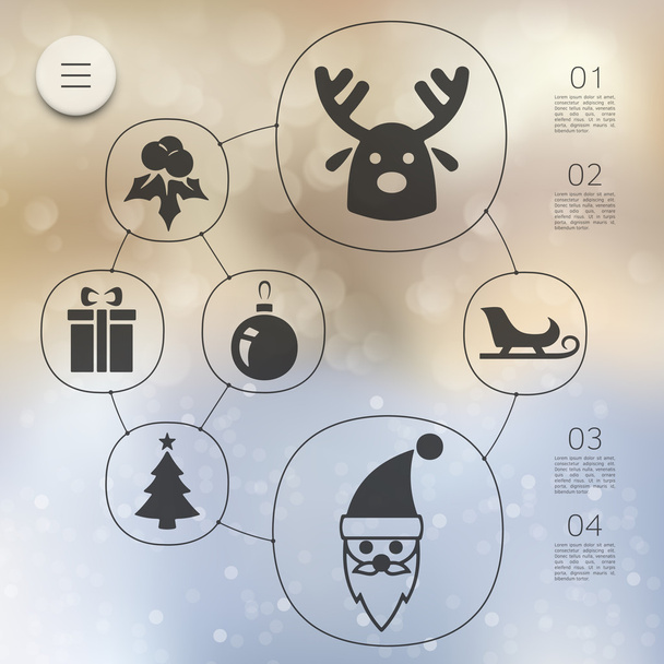 Christmas infographic - Vector, Image