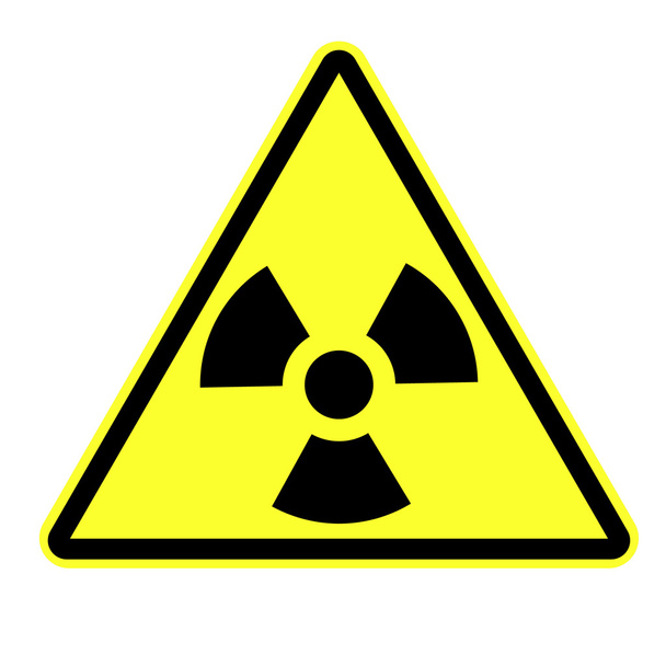 放射線標識 - ベクター画像