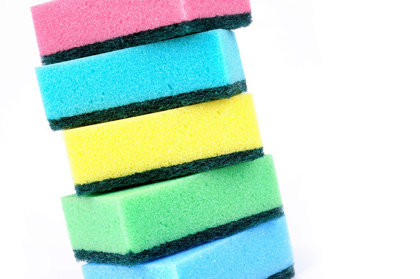 Coloured bath sponges - Φωτογραφία, εικόνα