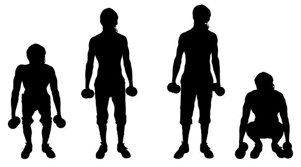 Men who train - Vector, Image