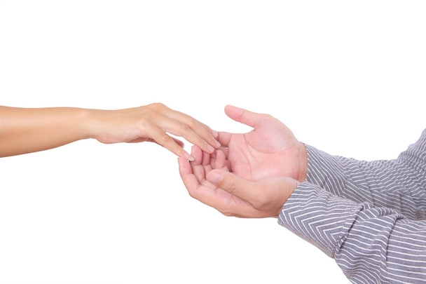 erkek ve kadın el parmak dokunuyor - Fotoğraf, Görsel
