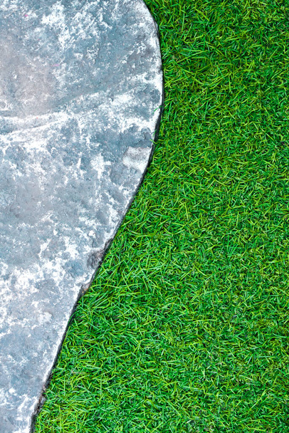 Texture de surface du plancher de passerelle en béton à côté du plastique
  - Photo, image