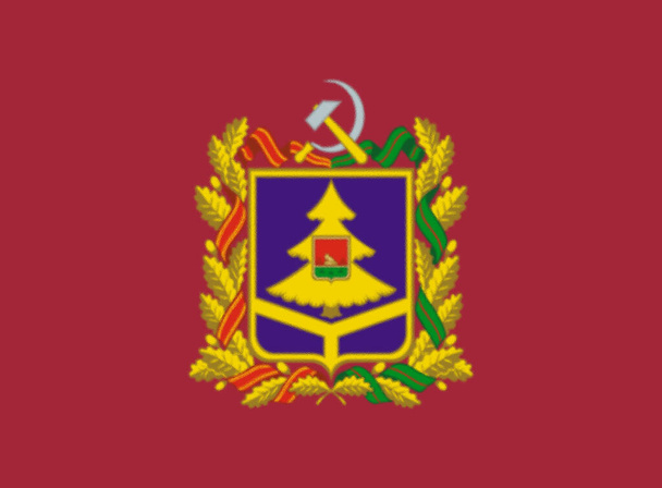 Zászló Bryansk Oblast, Oroszország - Fotó, kép