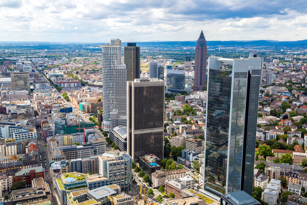 Financial district in Frankfurt - Φωτογραφία, εικόνα