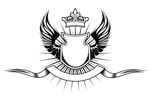 heraldiek ontwerp - Vector, afbeelding