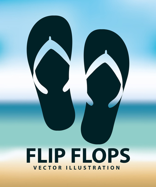 Flip papucs - Vektor, kép