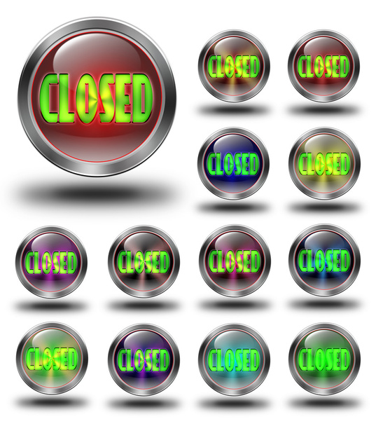 Ícones brilhantes fechados, cores loucas
 - Foto, Imagem
