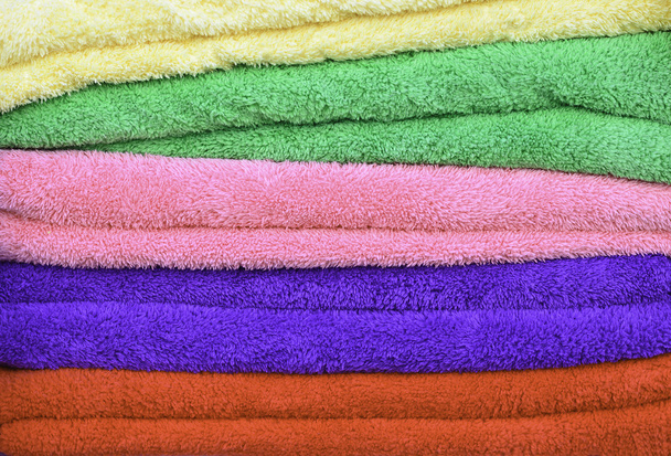 Toallas de algodón coloridas
 - Foto, Imagen