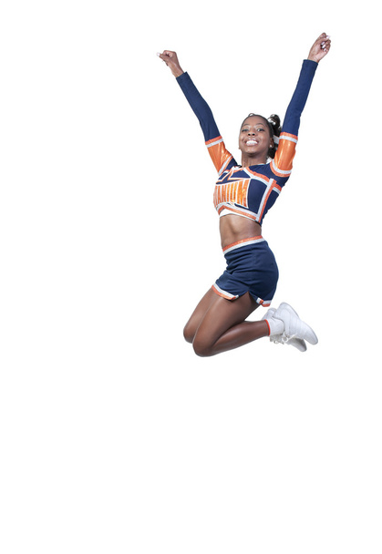 schwarzes Mädchen Cheerleader - Foto, Bild