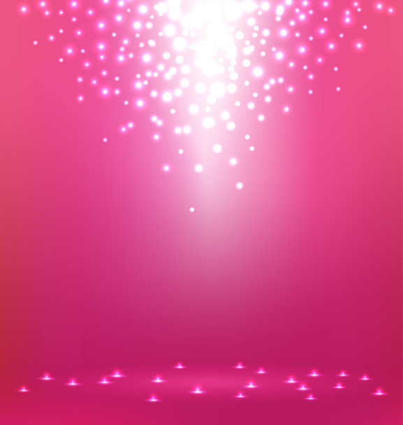 abstraktes Licht auf rosa Hintergrund - Vektor, Bild