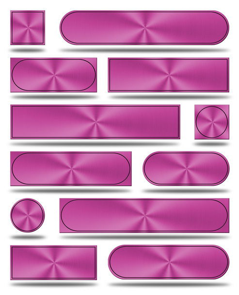 Os botões de alumínio versão rosa
 - Foto, Imagem