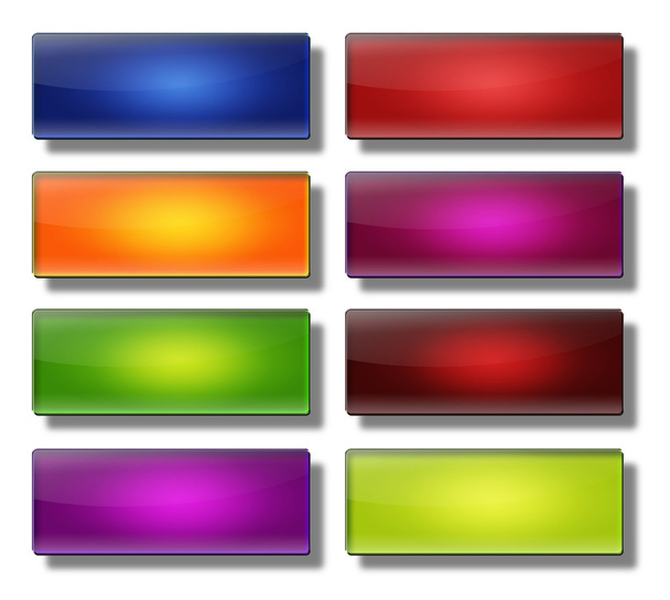 Web buttons- rectangle large. - Photo, Image