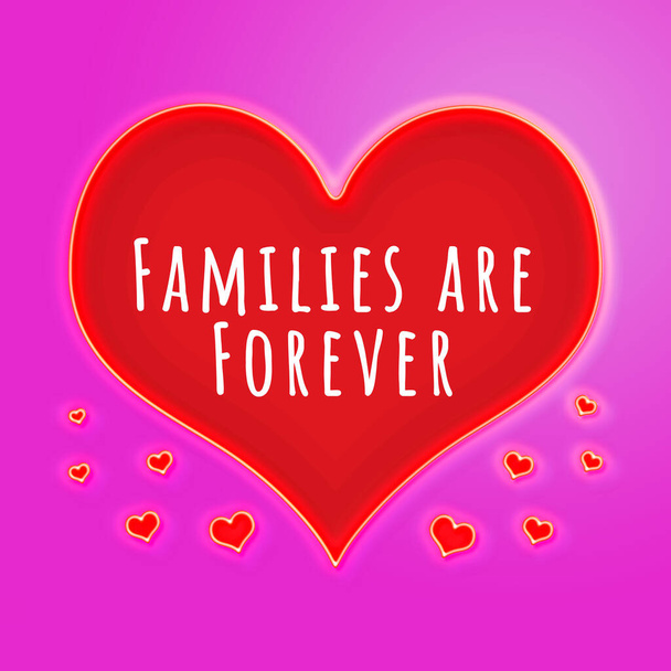 la Famille pour toujours coeur - Photo, image