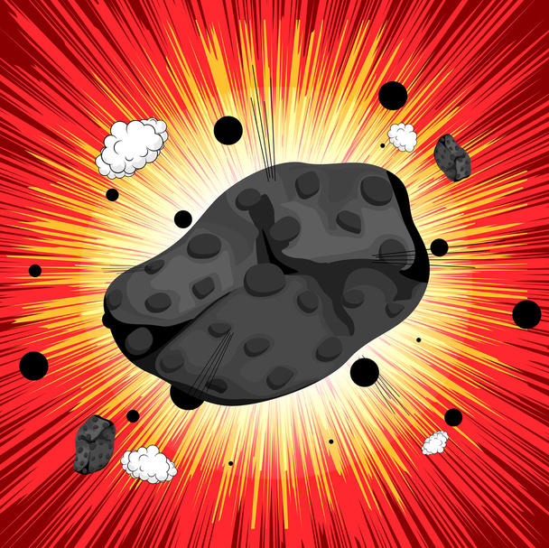 Retro asteroide Sunburst sfondo
 - Vettoriali, immagini