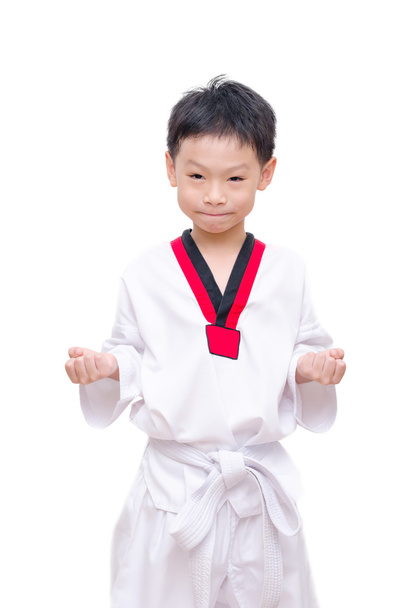 Asiático taekwondo chico
 - Foto, imagen