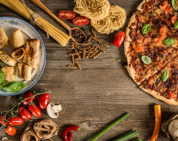 крупный план итальянской кухни - Фото, изображение