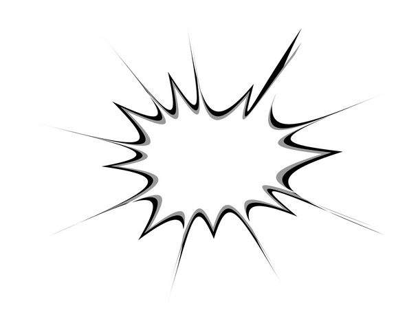 Diseño de banner de explosión retro abstracto
 - Vector, imagen
