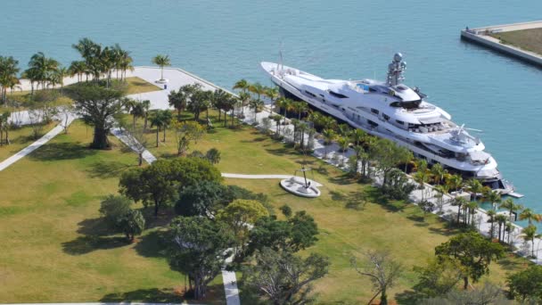 Megayacht with a helicopter - Footage, Video