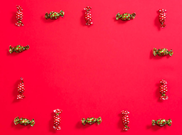 Christmas chocolates close up - Foto, afbeelding