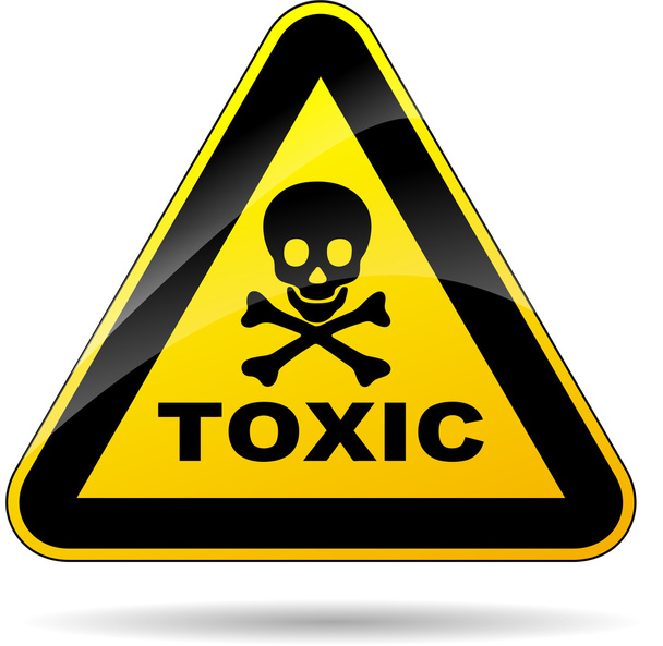 toxic sign - Vector, Image