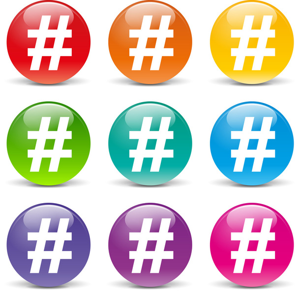 icônes de hashtag
 - Vecteur, image
