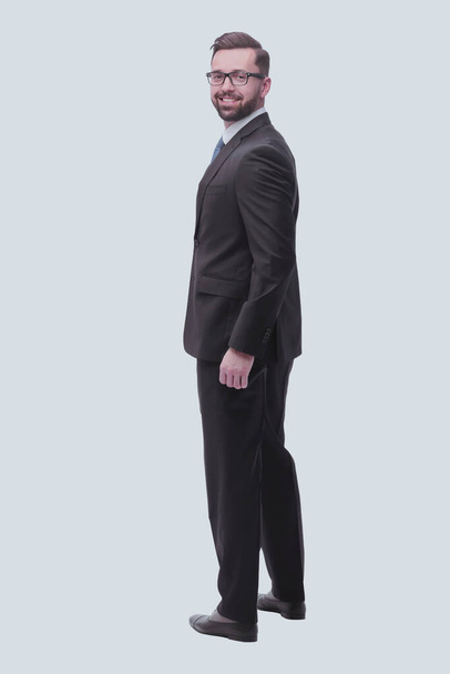 "full length . a successful young man in a business suit" - Фото, изображение