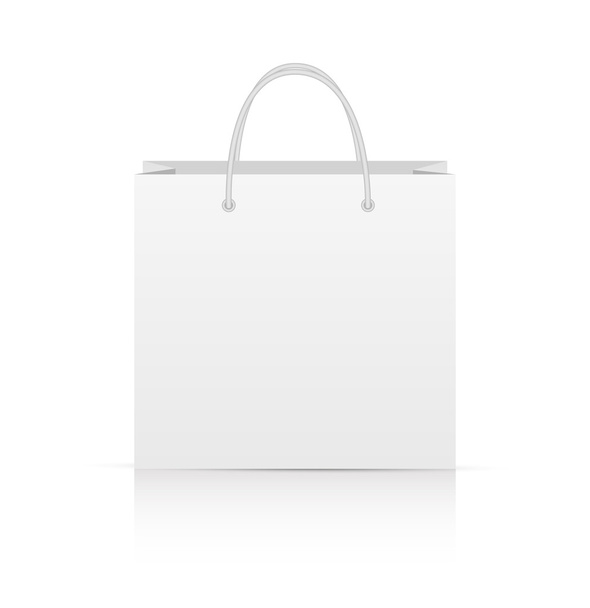 prázdný nákupní tašku na bílém pro reklamu a značku - Vektor, obrázek