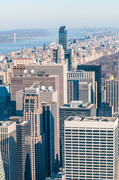 πόλη της Νέας Υόρκης midtown Μανχάταν εναέρια πανοραμική θέα με skyscr - Φωτογραφία, εικόνα