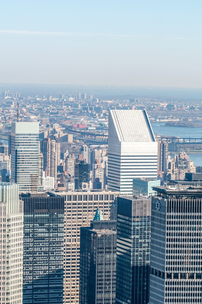 Nueva York Manhattan Midtown vista panorámica aérea con skyscr
 - Foto, Imagen