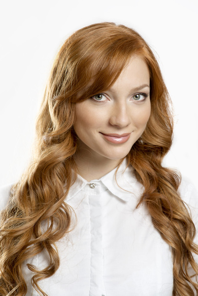 Beautiful redhead woman portrait - Photo, Image