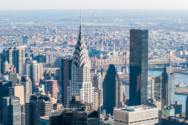 Nova Iorque Manhattan midtown vista panorâmica aérea com skyscr
 - Foto, Imagem