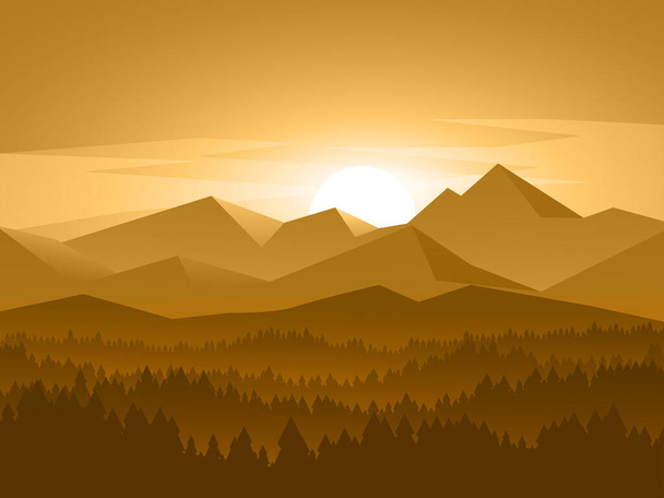 векторний абстрактний фон з горами
 - Вектор, зображення