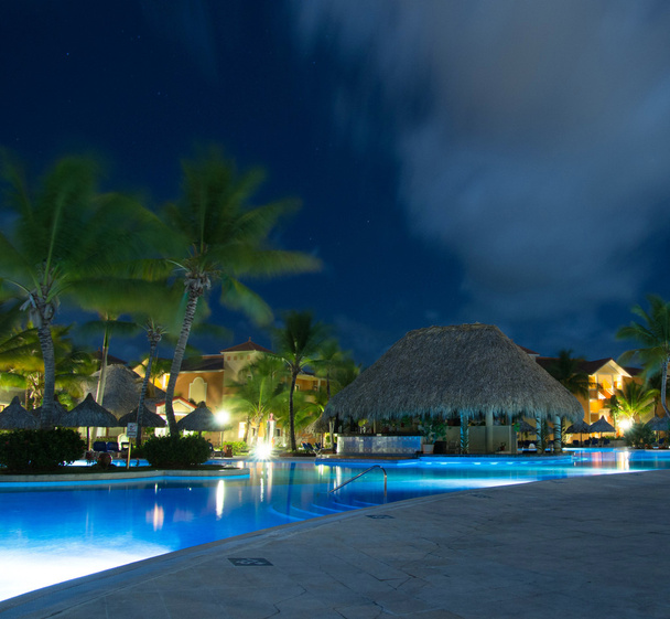 Swimming pool in night - Photo, Image