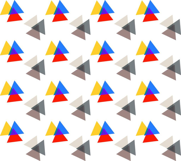 Color chroma triangles seamless pattern - Vector, Image