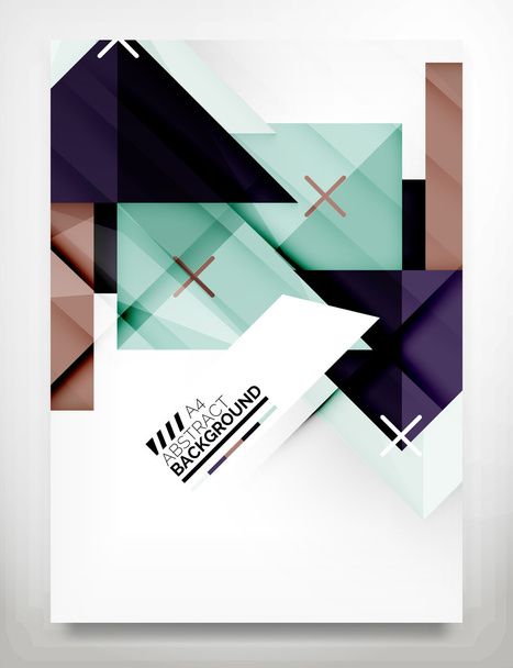 Flyer, Broschüre Design-Vorlage - Vektor, Bild