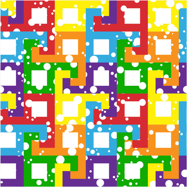 Kolorowe puzzle tło - Wektor, obraz