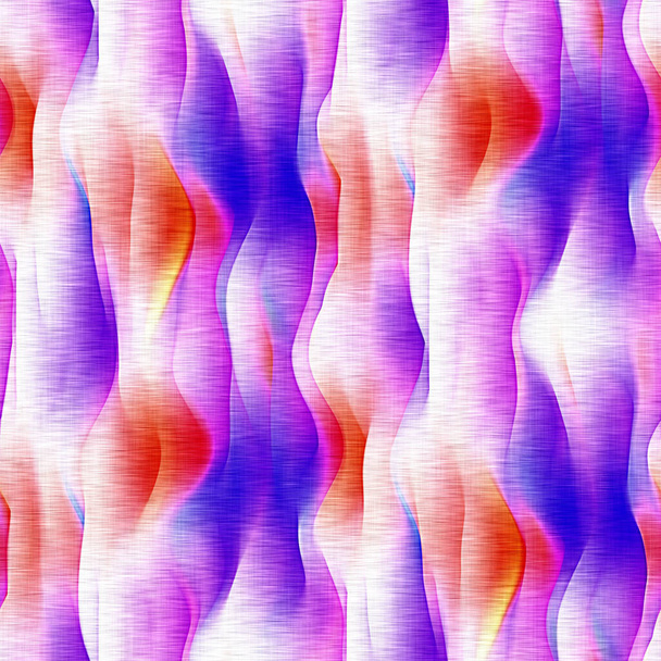 Kitsch patrón de onda brillante. Fondo de pantalla de shibori rosa vintage juguetón. Fondo de textura caleidoscópica inconsútil de colores - Foto, imagen