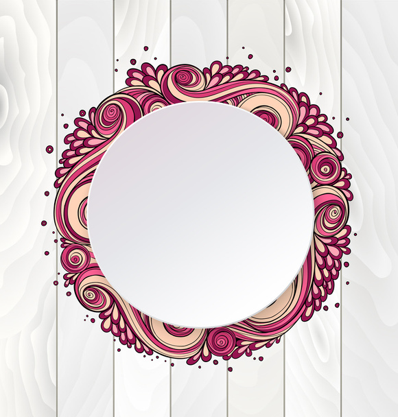 Abstract asian ethnic floral retro doodle pattern - Vector, imagen