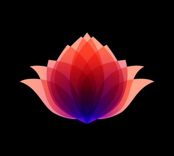 Lotus logotype design template. Jpeg flower symbol for beauty salon, spa or cosmetics brand style. - Photo, Image