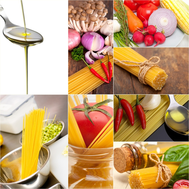 comida vegetariana saludable collage vegano
 - Foto, Imagen